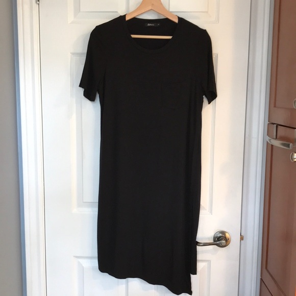 T-shirt dress with chest pocket, double layer - Picture 1 of 7